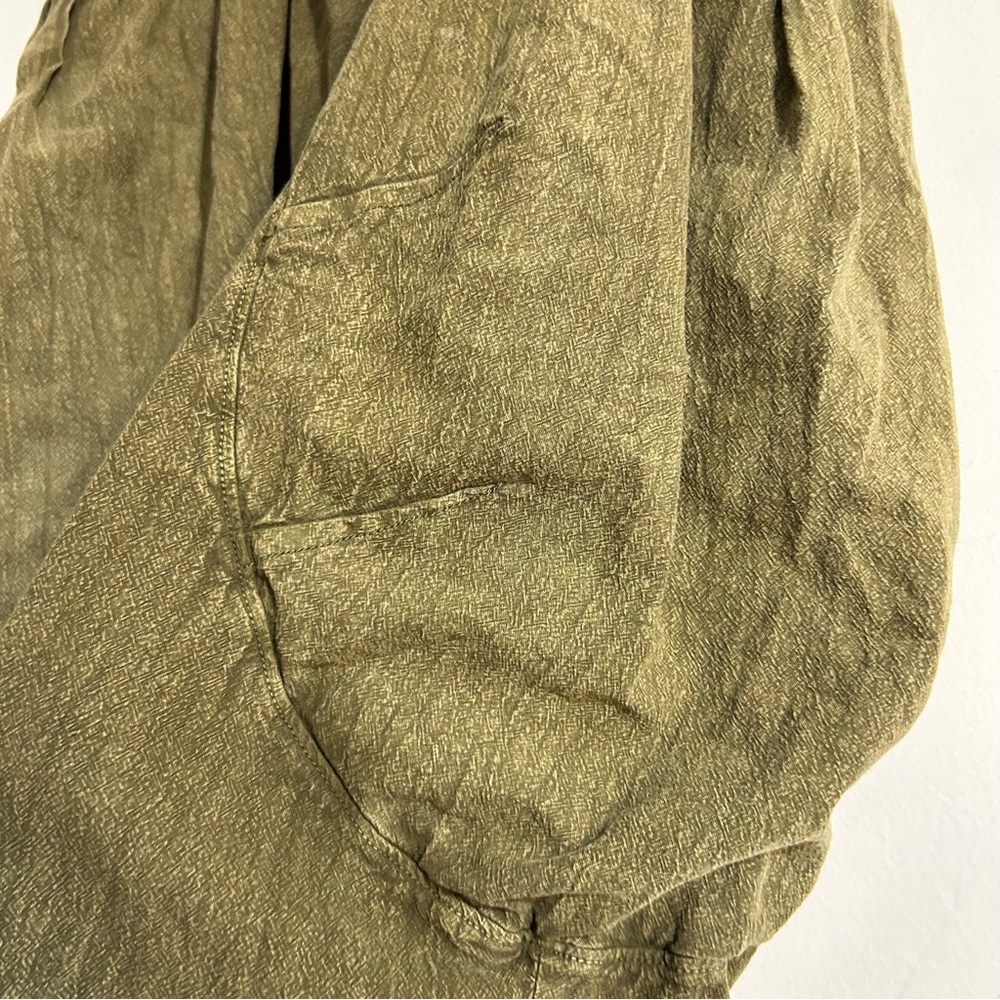 Urban Outfitters Em Balloon Baggy Slouchy Pants Green Size Medium Indie Grunge - Picture 2 of 11
